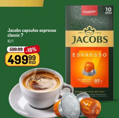 Jacobs capsules espresso classic 7