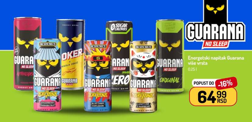 Guarana No Sleep Energy Drink