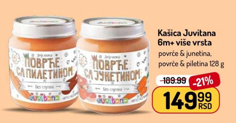 Kašica Juvitana 6m+ više vrsta