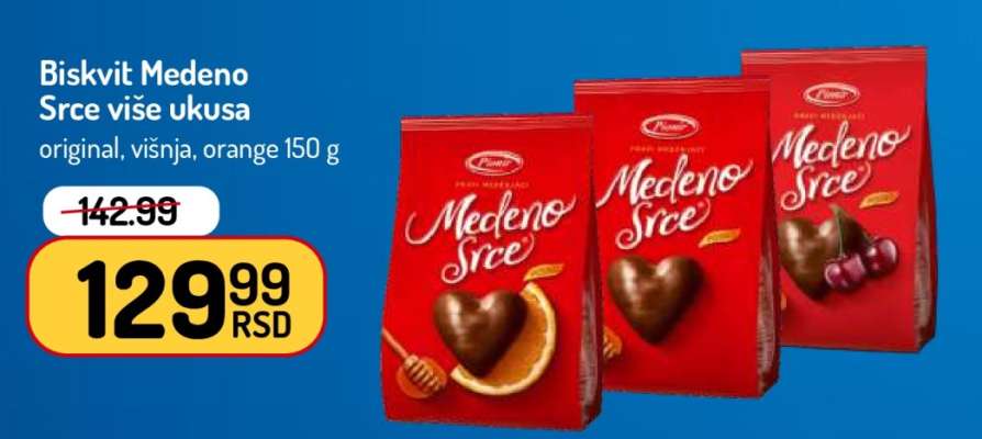 Biskvit Medeno Srce više ukusa
