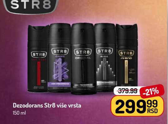 Dezodorans Str8 više vrsta