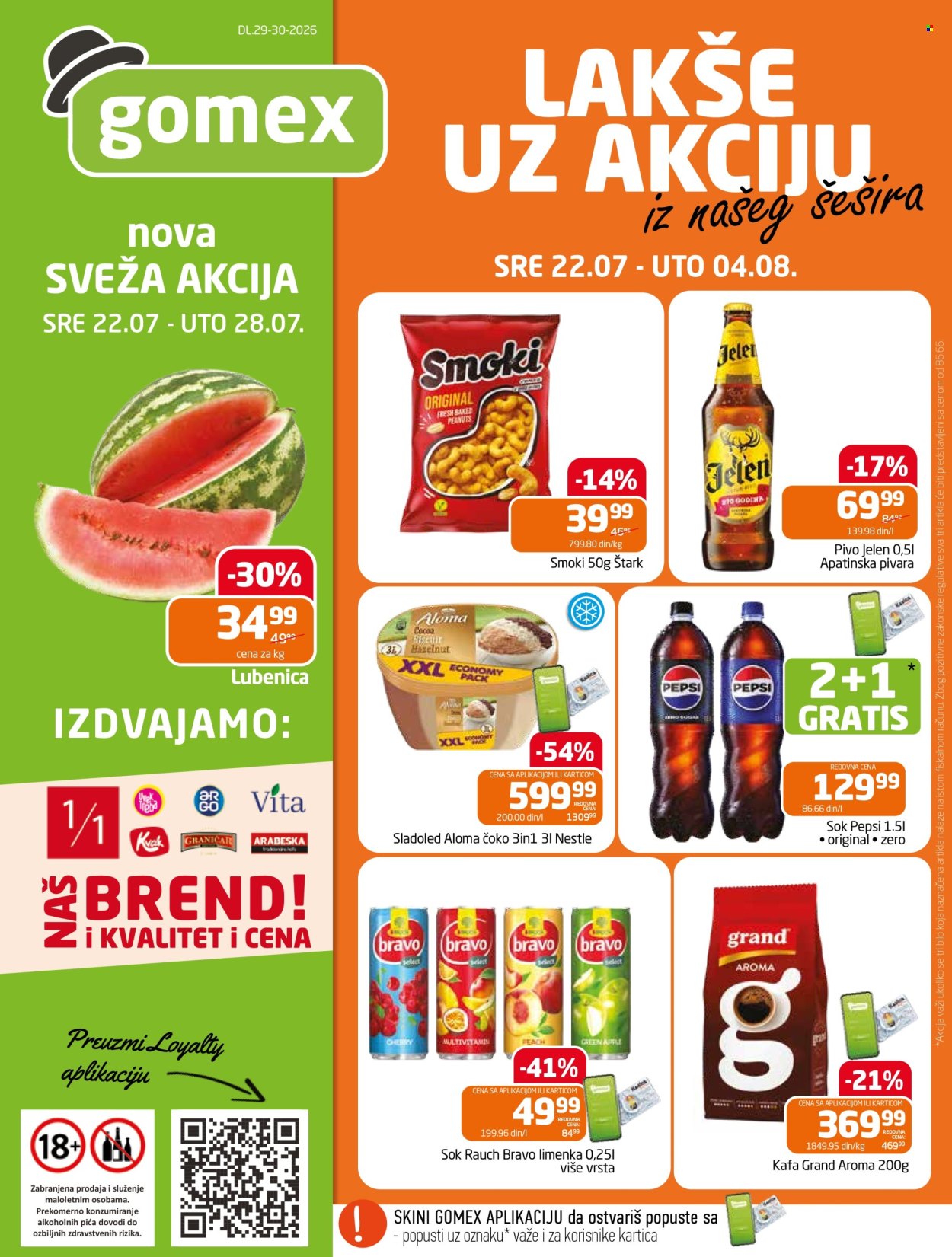Gomex katalog - 22.07.2026 - 04.08.2026. Stranica 1