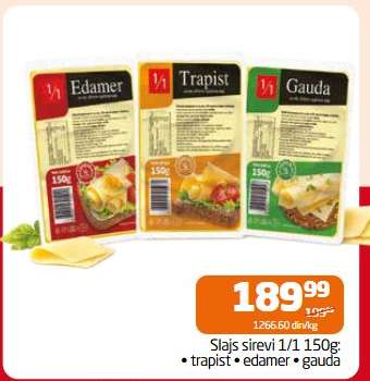 Slajs sirevi 1/1 150g