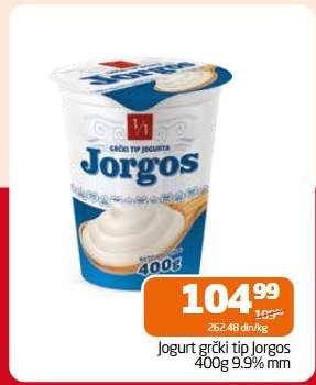 Jogurt grčki tip Jorgos