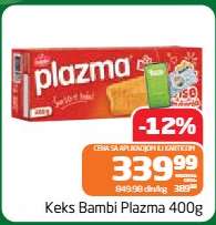 Keks Bambi Plazma 400g