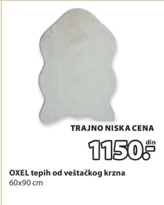 OXEL tepih od veštačkog krzna