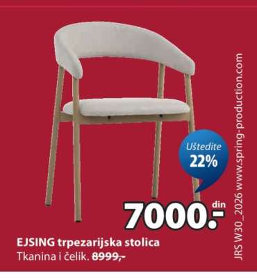EJSING trpezarijska stolica