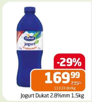 Jogurt Dukat 2.8%mm 1.5kg