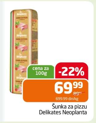 Šunka za pizzu Delikates Neoplanta