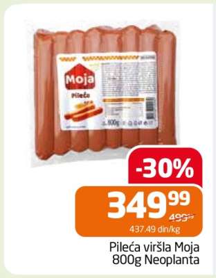 Pileća viršla Moja 800g Neoplanta