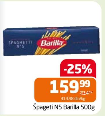 Špageti N5 Barilla 500g