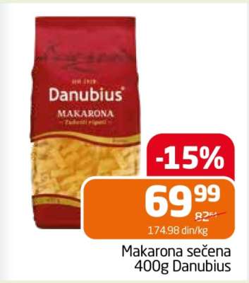 Makarona sečena 400g Danubius