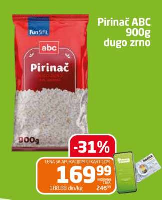 Pirinač ABC 900g dugo zrno