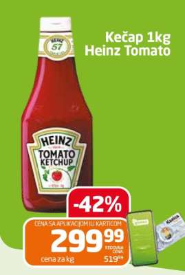Kečap 1kg Heinz Tomato