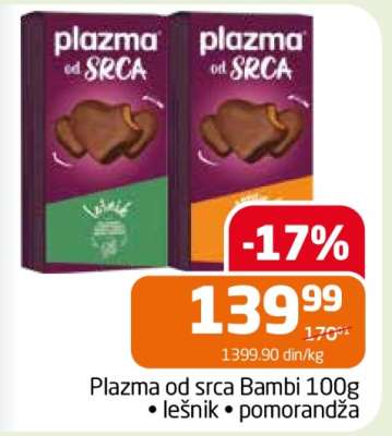 Plazma od srca Bambi 100g