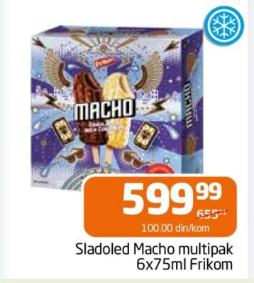 Sladoled Macho multipak 6x75ml Frikom