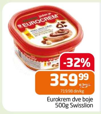 Eurokrem - dve boje 500g Swisslion