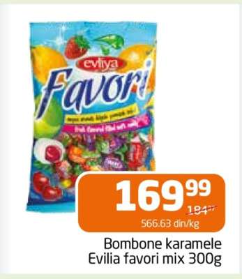 Bombone karamele Evilia favori mix 300g