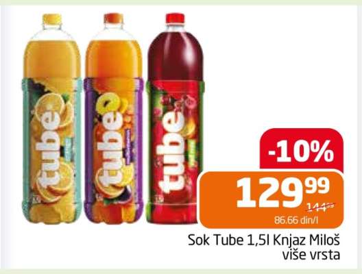 Sok Tube 1,5l Knjaz Miloš