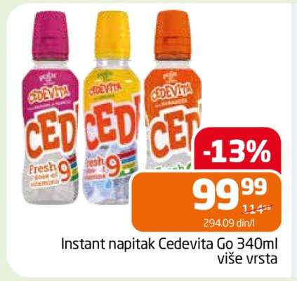 Instant napitak Cedevita Go 340ml više vrsta