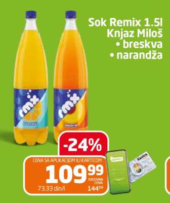 Sok Remix 1,5l Knjaz Miloš