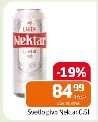 Svetlo pivo Nektar 0.5l