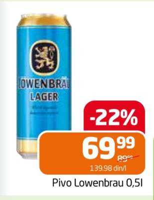 Pivo Lowenbrau 0,5l