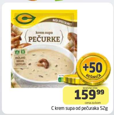 C krem supa od pečuraka 52g