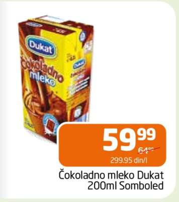 Čokoladno mleko Dukat 200ml Somboled