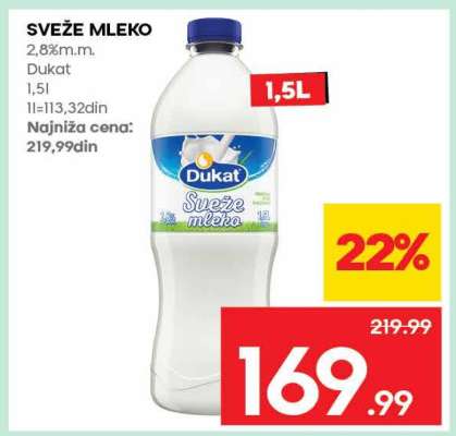 sveže mleko