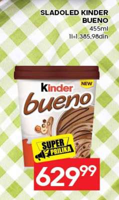SLADOLED KINDER BUENO
