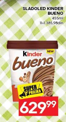 SLADOLED KINDER BUENO