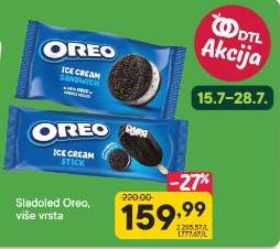 Sladoled Oreo