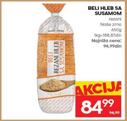 Beli hleb sa susamom