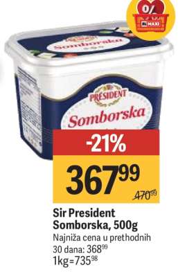 Sir President Somborska 500g