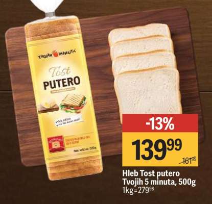 Hleb Tost putero