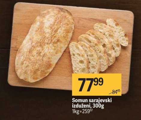 Somun sarajevski izduženi 300g