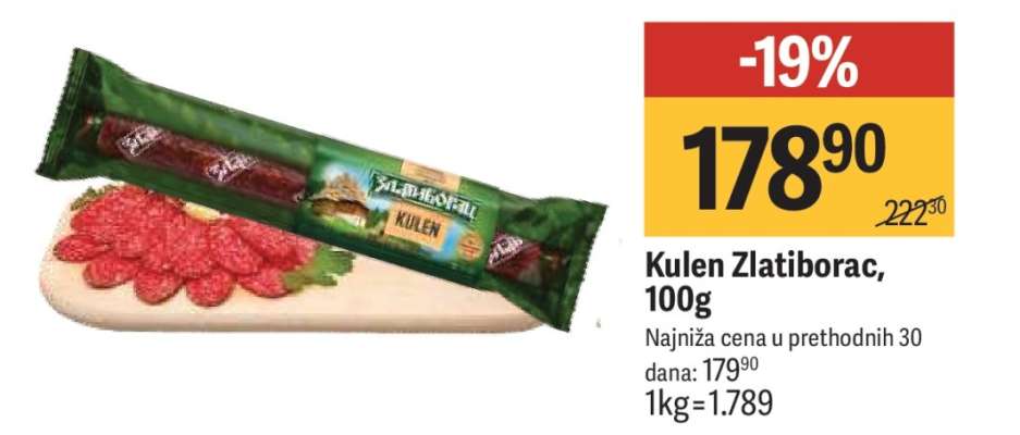 KULEN Zlatiborac 100g