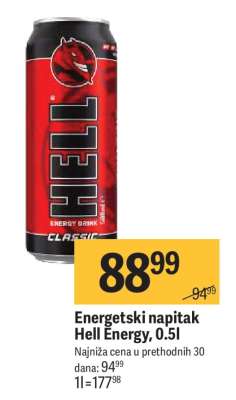Energetski napitak Hell Energy, 0.5l