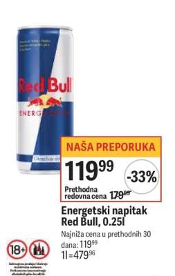 Energetski napitak Red Bull 0,25l