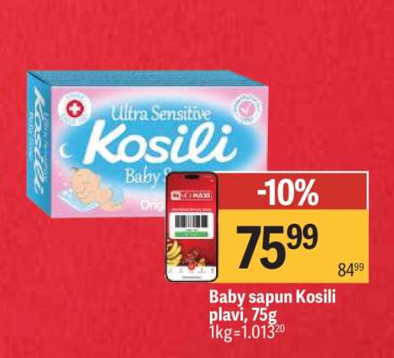 Baby sapun Kosili plavi, 75g