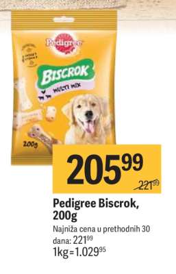 Pedigree BISCROK 200G