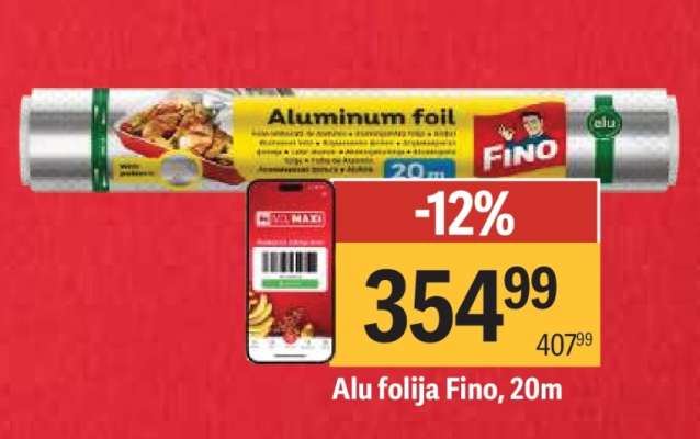 Alu folija Fino 20m
