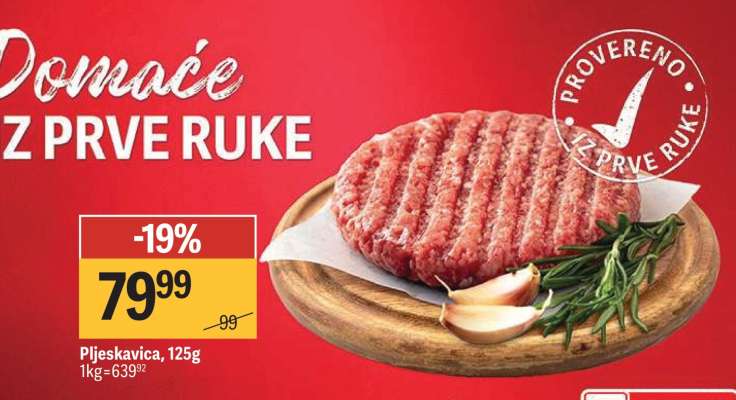 Pljeskavica, 125g