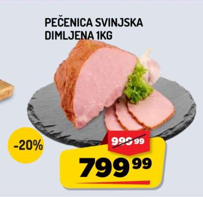 Pečenica svinjska dimljena 1kg