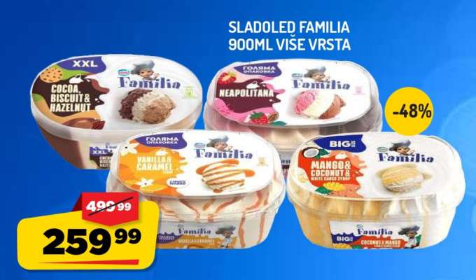 Sladoled Familia 900ml