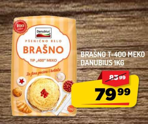 BRAŠNO T 400 MEKO DANUBIUS 1KG