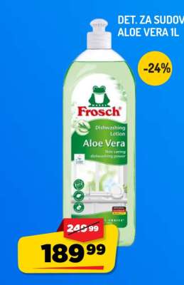 Detergent za sudove Aloe Vera 1L