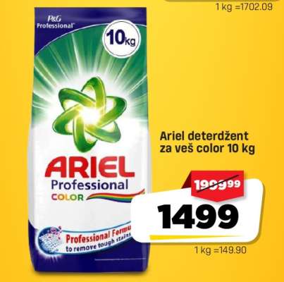 Ariel deterdžent za veš color 10 kg