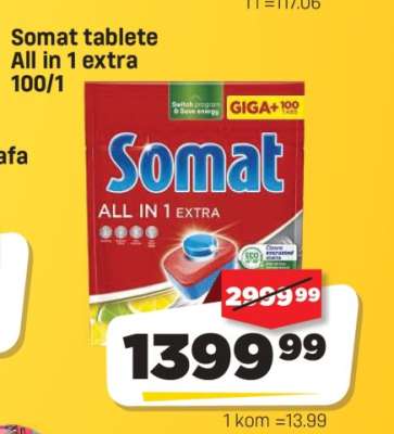 Somat tablete All in 1 extra 100/1